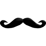 Kawaii Black Derp Stache (Lowered)