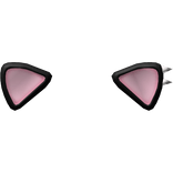 ୨⋮୧ kawaii black kitty ears with silver spikes