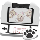 Kawaii Black Kitty Rila Game Console 