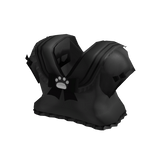 𐔌. kawaii black kitty ruffle school uniform top