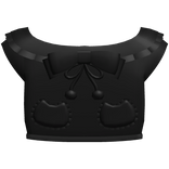 ♡ : kawaii black kitty sweater w bow