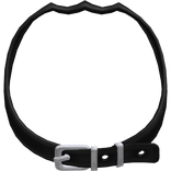 ♡ : kawaii black puppy collar in mouth