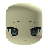 ꒰ kawaii blank marimo face 