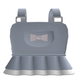 kawaii blue bow overalls