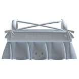 ♡‿ kawaii blue bunni criss cross top w/ bows