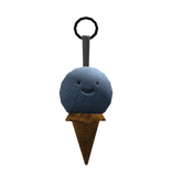 Kawaii Blueberry Ice Cream Keychain