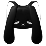 Kawaii Bunny Backpack (Black)