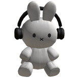 Kawaii Bunny w/ Headphones