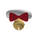 Kawaii Christmas Cat Bell Fur Choker (Red)