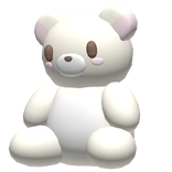 ♡ : kawaii cream bear floor plushie