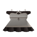 ♡ kawaii cute beige and brown plaid vintage dress