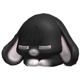 ┊♡꒱ kawaii cute chibi bunny ꒰black꒱