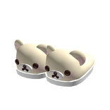 ♡ : kawaii cute cream bear slippers