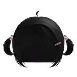 ノ꒰kawaii cute high tiny pigtails black w pink acc