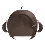 ノ꒰kawaii cute high tiny pigtails brown w pink acc