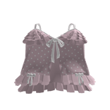♡ kawaii cute ruffle pink polka dot bow dress