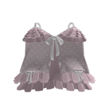 ♡ kawaii cute ruffle pink polka dot bow dress