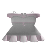 ♡ kawaii cute white and pink plaid vintage dress