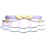 Kawaii cutecore pastel purple blue pink skirt star