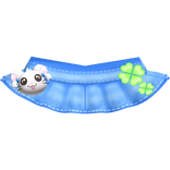 🍀 kawaii denim bijou hamster clover skirt