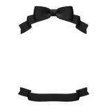୨୧: kawaii doll bow frame in black
