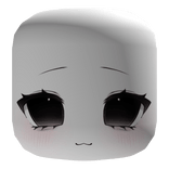 kawaii doll smug puppy eyes face