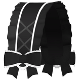 kawaii emo headdress in black