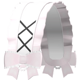 kawaii emo headdress in white