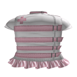 Kawaii Emo Moe Nurse Dress [White & Pink]