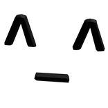 ♡ kawaii emoticon hairclip in black ^_^