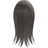 kawaii flowy wispy anime hair in ash