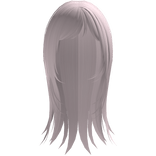 kawaii flowy wispy anime hair in pink