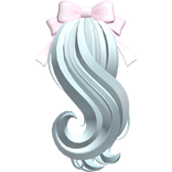 ♡ Kawaii Fluffy Long Pastel Blue Moe Unicorn Tail