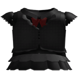 𐙚 ꒰ kawaii goth ruffle school girl uniform red
