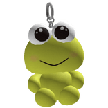Kawaii Green Frog Fluffy Plushie Keychain 1.0