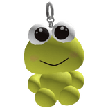 Kawaii Green Frog Fluffy Plushie Keychain