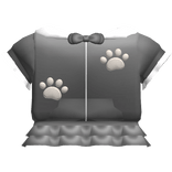 🦴┊ Kawaii Grey Puppy Paw hoodie & Skirt