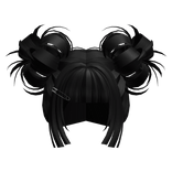 Kawaii Gyaru Bubble Buns (Black)