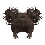 Kawaii Gyaru Bubble Buns (Brown)