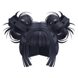 Kawaii Gyaru Bubble Buns (Dark Blue)