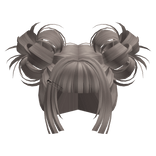 Kawaii Gyaru Bubble Buns (Grey)