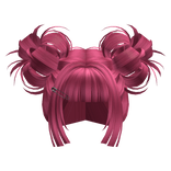 Kawaii Gyaru Bubble Buns (Hot Pink)