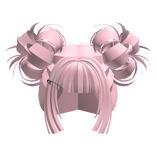 Kawaii Gyaru Bubble Buns (Light Pink)
