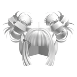 Kawaii Gyaru Bubble Buns (White)