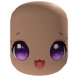 💕✨Kawaii Heart Stars Purple Eyes Face 💕✨