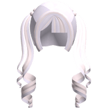 ꒰♡꒱ kawaii hime purple pink curly pigtails