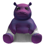 Kawaii Hippo