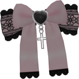 kawaii jirai kei lace pink bow hairclip