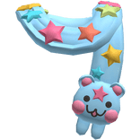 𝄞 ⊹ kawaii kidcore decora blue star bear scarf