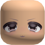 Kawaii Kitty Fangs Chibi Face